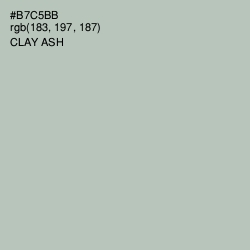 #B7C5BB - Clay Ash Color Image